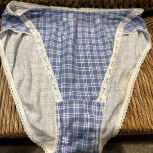 Lauren Blue Plaid Women's Panties